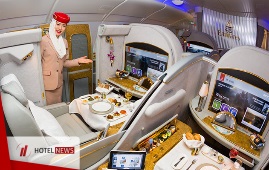 How is the interior section of the pilot cabin in Emirates Aircraft fisrt Class?