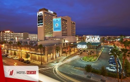 495 Room Tower at Downtown Grand Hotel & Casino Las Vegas Celebrates Topping Out