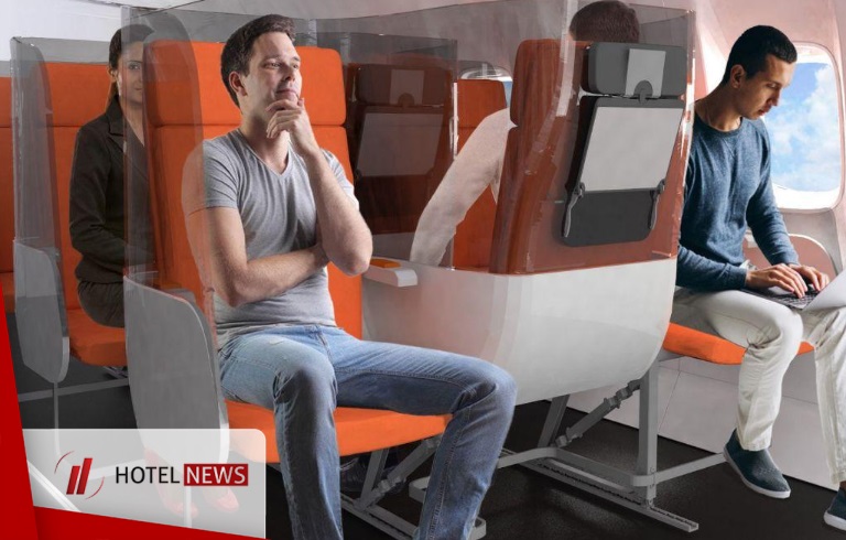 طراحی صندلی هواپیما ویژه کرونا - تصویر 1