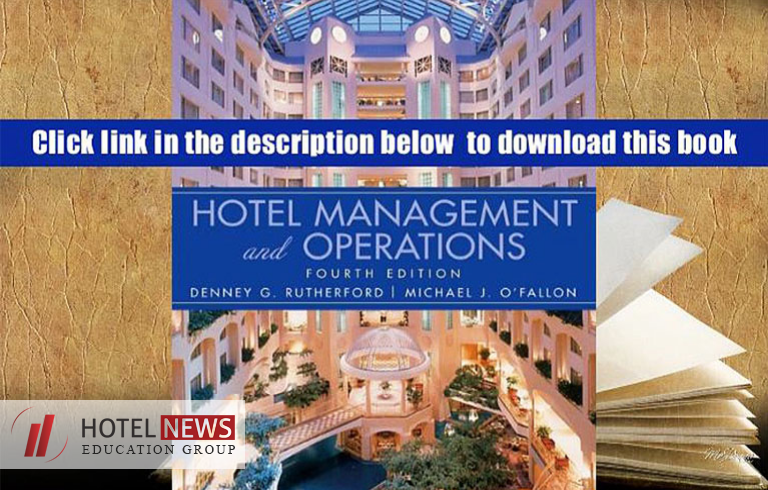 مدیریت هتل و عملیات آن + فایل PDF - تصویر 1