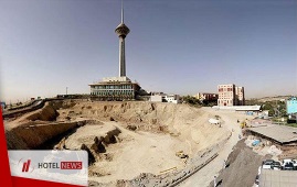 The latest status of the construction of a hotel near Milad Tower 