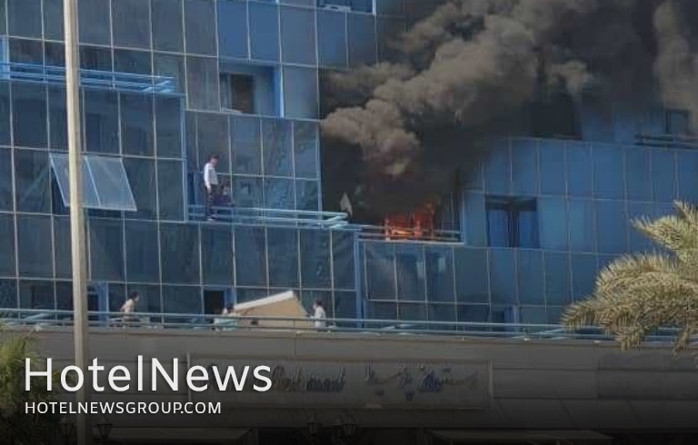 آتش سوزی هتل پارمیس کیش - تصویر 1