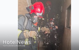  ۱۷ مسافر از آتش سوزی یک هتل آپارتمان در مشهد نجات یافتند