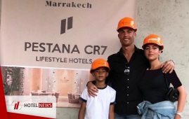 بازدید کریستیانو رونالدو از روند ساخت و ساز هتل جدیدش در کشور مراکش