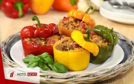 Snack with sweet peppers