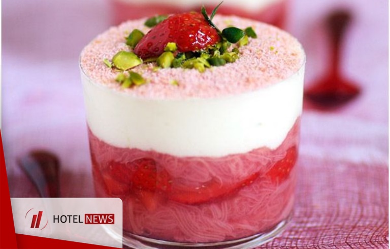 Delicious, colorful dessert with raspberries, strawberries and blubberries  - Picture 1